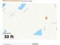 Map showing the property's location and elevation at 2419 Daisy Dr, North Port, FL 34289