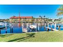 Waterfront with boat lift and dock, perfect for boating enthusiasts at 3233 Wood Thrush Dr # 23C, Punta Gorda, FL 33950