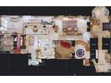 Detailed floor plan showcases the spacious layout of the home with an expansive open living concept at 1055 & 1075 Yorkshire St St, Port Charlotte, FL 33952