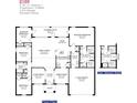 Detailed blueprint of a 2169 square foot home featuring 4 bedrooms, 2 baths, and a 2 car garage at 9171 Waldrep St, Port Charlotte, FL 33981