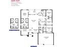 Detailed floor plan showcasing a spacious layout with four bedrooms, three baths, and three-car garage at 18383 Elgin Ave, Port Charlotte, FL 33948