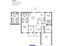 Detailed floor plan showcasing a spacious layout with 3 bedrooms, 2 bathrooms, and an open living area at 22057 Deborah Ave, Port Charlotte, FL 33954