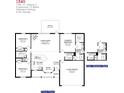 Detailed floor plan showcases 3 bedrooms, 2 baths, living room, kitchen, 2-car garage, and owner's suite at 13979 Fisher Ave, Port Charlotte, FL 33953
