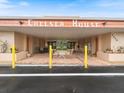 Chelsea House covered entrance with seating area at 2290 Aaron St # 312, Port Charlotte, FL 33952