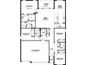Detailed floor plan showcasing a spacious layout with 4 bedrooms, 3 bathrooms, and an open-concept living area at 1478 Mableton Dr, Port Charlotte, FL 33953
