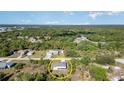 Aerial view of a home nestled among lush greenery, showcasing its location and neighborhood at 422 Ravenswood Blvd, Port Charlotte, FL 33954