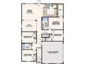 Detailed floor plan showcasing a 4-bedroom layout with a spacious great room and Primary suite at 4432 Las Almanos Ave, North Port, FL 34288