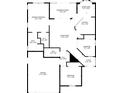 Detailed floor plan showcasing the layout of the home's rooms and dimensions at 478 Winwood Ct, Port Charlotte, FL 33954
