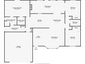 Detailed floor plan showcasing the layout of this home, including the primary bedroom, kitchen, foyer, and Gathering room at 1137 Ponderosa Rd, Venice, FL 34293