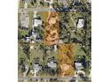 Aerial view of a parcel with two houses at Gulf and Palm Ave E in the city of Palm Harbor, Florida at 217 Palm E Ave, Nokomis, FL 34275