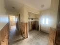 Interior hallway showing closet space and potential for customization and renovation at 134 Peace Island Dr, Punta Gorda, FL 33950