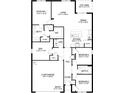 Detailed floor plan showcasing the layout of this home including the kitchen, bedrooms, and living areas at 15264 Buswell Ave, Port Charlotte, FL 33953