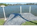 A view from the dock overlooking the canal, highlighting waterfront living at 15490 Seafoam Cir, Port Charlotte, FL 33981