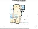 Detailed floor plan showcasing the layout of the home, including room dimensions at 23331 Billings Ave, Port Charlotte, FL 33954