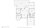 Detailed floor plan showcasing the layout of the home, including the kitchen, living room, and bedrooms at 347 Casale G St, Punta Gorda, FL 33983