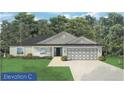 Charming one-story home with a two-car garage and well-manicured lawn at 139 Hardee Way, Rotonda West, FL 33947