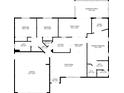 Detailed floor plan showcasing the layout of the house with dimensions for each room at 18151 Cochran Blvd, Port Charlotte, FL 33948