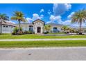 Charming single-story home with a well-manicured lawn and inviting front entrance at 3866 Turtle Dove Blvd, Punta Gorda, FL 33950