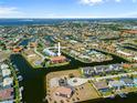 Aerial view of condo with water access throughout community at 1326 Wesley Dr # 132, Punta Gorda, FL 33950