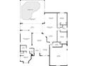 Detailed floor plan showcasing the layout of the home, including room dimensions and features at 857 Macaw Cir, Venice, FL 34285