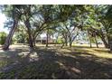 A spacious backyard with mature trees providing shade and privacy for outdoor activities and relaxation at 14534 Keene Ave, Port Charlotte, FL 33953