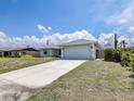 Single-story home with a long driveway and a two-car garage at 5331 Citadel Rd, Venice, FL 34293