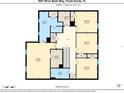 Floor plan of the 1st floor with bedrooms and bathrooms at 3941 River Bank Way, Punta Gorda, FL 33980