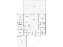 Detailed floorplan showcasing the layout of the house, including bedrooms, bathrooms, and living spaces at 1321 Calgary Rd, North Port, FL 34288