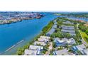 Waterfront community with a harbor, rows of townhomes, and boat access at 936 Hemingway Cir, Tampa, FL 33602