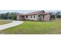 Well-maintained home showing off its green lawn and mature landscaping at 22349 Columbus Ave, Port Charlotte, FL 33954