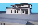 Rear exterior featuring a covered patio and a deck with a black railing at 12299 Albrecht Ter, Port Charlotte, FL 33981