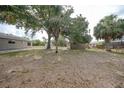 Expansive backyard area showcasing large trees and the home's exterior, creating a serene outdoor setting at 23165 Glen Ave, Punta Gorda, FL 33980