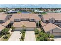 Aerial view of beautiful waterfront community with lush landscaping and boat docks at 3800 Bal Harbor Blvd # 414, Punta Gorda, FL 33950
