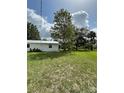 Expansive green property with mature trees surrounding a single-story home, creating a private and serene setting at 5727 Beechwood St, Punta Gorda, FL 33982