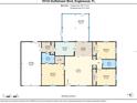 Detailed floor plan showcasing layout with kitchen, bedrooms, living spaces, and dimensions at 10133 Gulfstream Blvd, Englewood, FL 34224