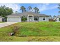 Charming single-story home featuring a well-manicured lawn and a welcoming front entrance at 5436 Jessamine Ave, North Port, FL 34291