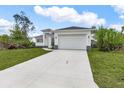Charming single-Gathering home with a lush green lawn, modern design, and a two-car garage at 165 Ingram Blvd, Rotonda West, FL 33947
