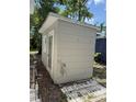 View of a shed offering additional storage space and functionality at 420 W Olympia Ave, Punta Gorda, FL 33950