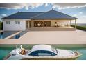 Luxury home with a private pool and covered patio, perfect for outdoor entertaining with stunning views at 24317 Treasure Island Blvd, Punta Gorda, FL 33955