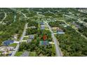 Aerial view of the home, showcasing its location and surrounding neighborhood at 3824 Dominic St, North Port, FL 34288