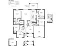 Detailed floor plan showcasing the layout of this home with a spacious great room and four bedrooms at 3984 Junction St, North Port, FL 34288