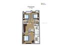 Second floor plan featuring three bedrooms, two bathrooms, and ample closet space at 3609 Bal Harbor Blvd, Punta Gorda, FL 33950