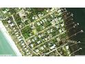 Aerial map highlighting a waterfront property lot at 8934 Gulf St, Placida, FL 33946