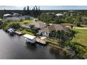 Waterfront property with private dock and boat lift at 15390 Ancel Cir, Port Charlotte, FL 33981