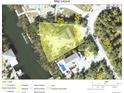 Aerial map highlighting property location and dimensions at 51 Palm Dr, Placida, FL 33946