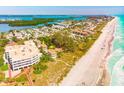 Aerial view of beach house community with property location and oceanfront access at 2350 N Beach Rd # 2A, Englewood, FL 34223