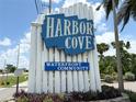 Harbor Cove waterfront community sign at 208 Marlette Dr, North Port, FL 34287
