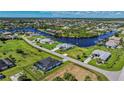 Bird's eye view of community near the waterfront at 15418 Alcove Cir, Port Charlotte, FL 33981