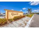 Quails Run community entrance sign at 23 Quails Run Blvd # 2, Englewood, FL 34223