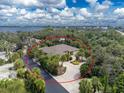 Waterfront property view from above at 3075 Bay Oaks Cir, Englewood, FL 34223